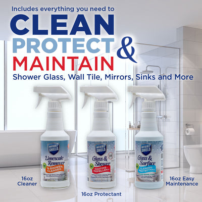 New, Invisible Shield Glass & Shower Cleaning & Protection Kit #72004