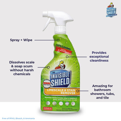 Invisible Shield® Limescale & Stain Remover - 32 oz - 2-PACK