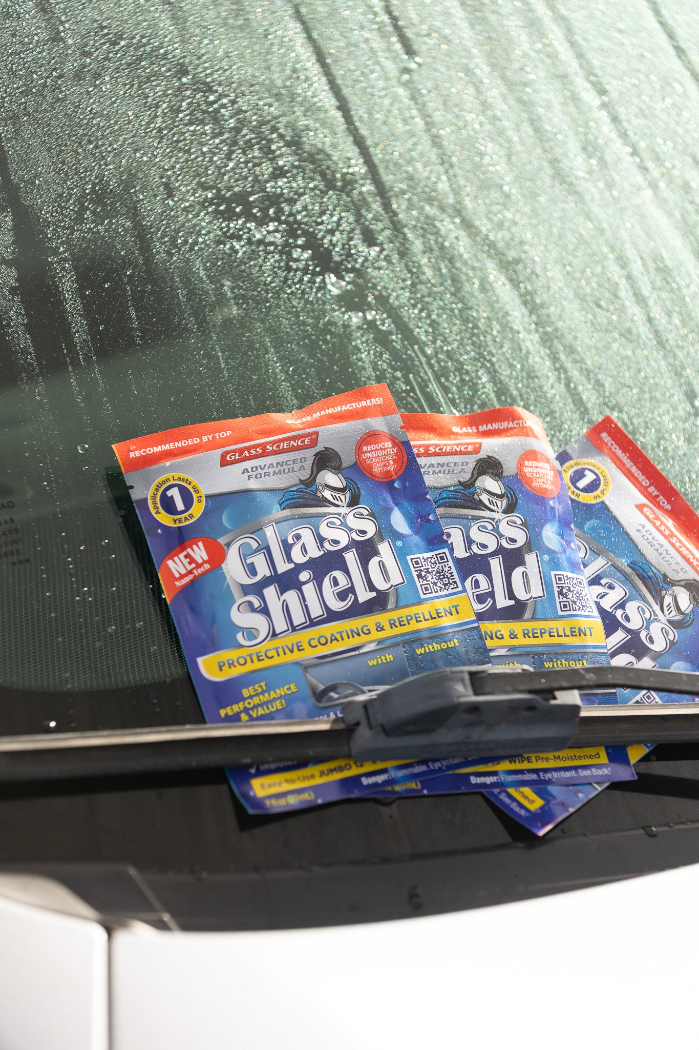 New Glass Shield Automotive Wipes - INTRODUCTORY OFFER! Box of 10 Individual/Premoistened Wipes