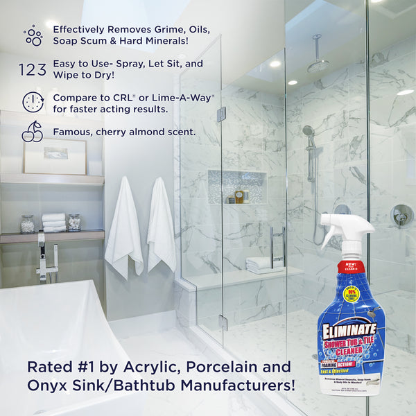 EliminateÂ® Shower Tub & Tile Cleaner - 25 oz. - 3 Pack by Clean-XÂ®