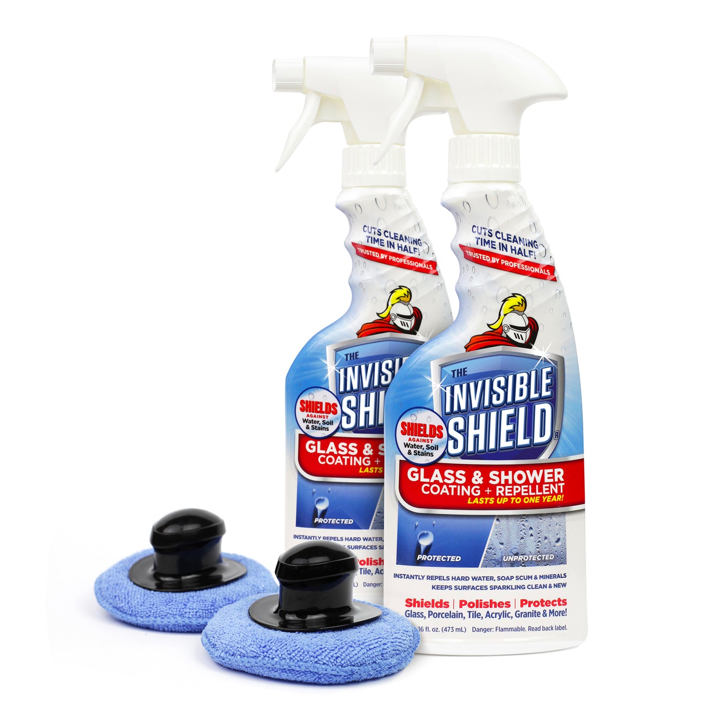 Invisible Shield® Glass & Shower Coating + Repellent - 16oz - 2-PACK with Specialty Polishing Pad #35320