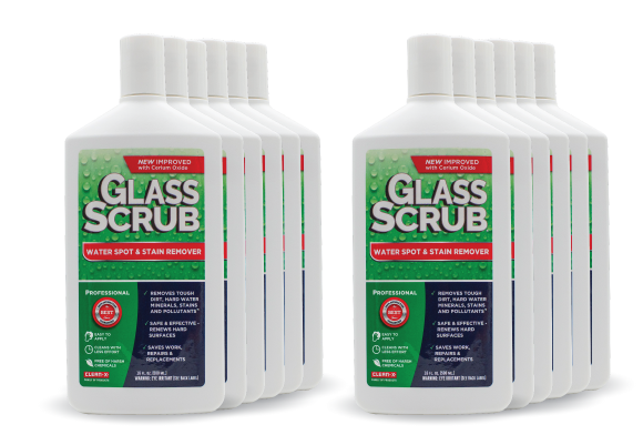 Glass Scrub® Water Spot & Stain Remover - 16oz - 12-PACK