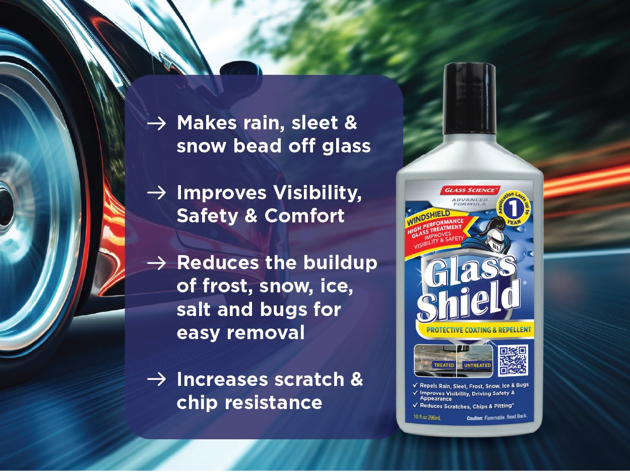 New, Glass Shield Protective Coating & Repellent  10 oz- 3-PACK