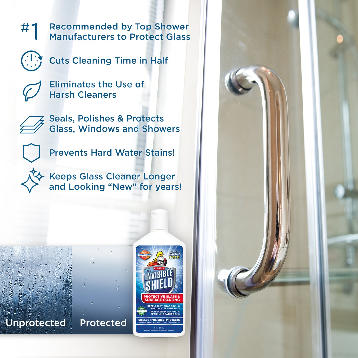 Invisible Shield® Glass Shower & Cleaner Essentials - 3-PACK Combo