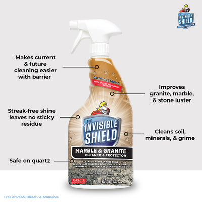 Invisible Shield® Marble & Granite Cleaner & Protectant - 32 oz 2-PACK