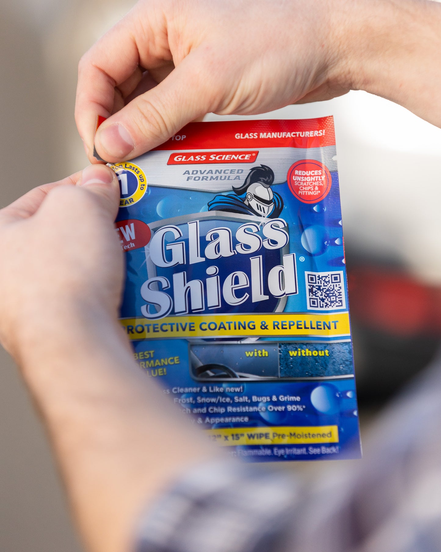 New Glass Shield Automotive Wipes - INTRODUCTORY OFFER!  Box of 10 Individual/Premoistened Wipes