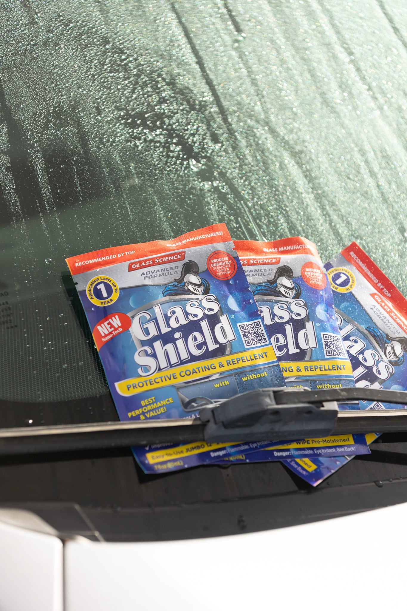 New Glass Shield Automotive Wipes - INTRODUCTORY OFFER!  Box of 10 Individual/Premoistened Wipes