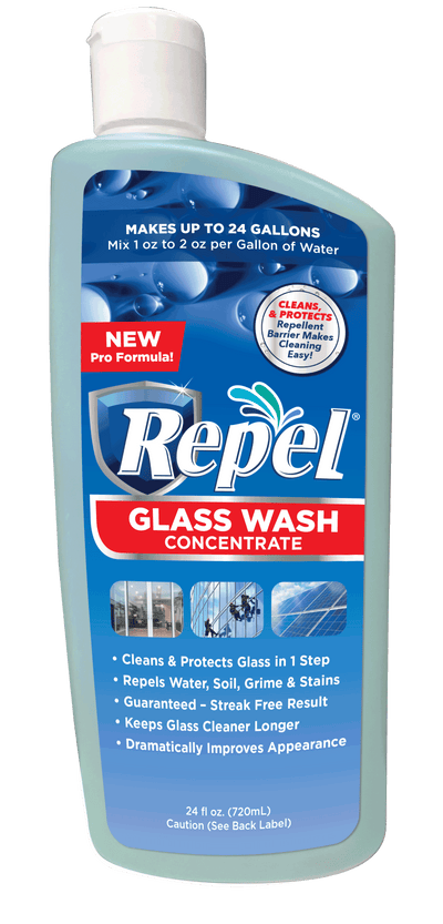 New, Glass Wash Concentrate Window Wash w/ Repellent-  24 fl oz.  Cleans & Protects/ Easily Diluted