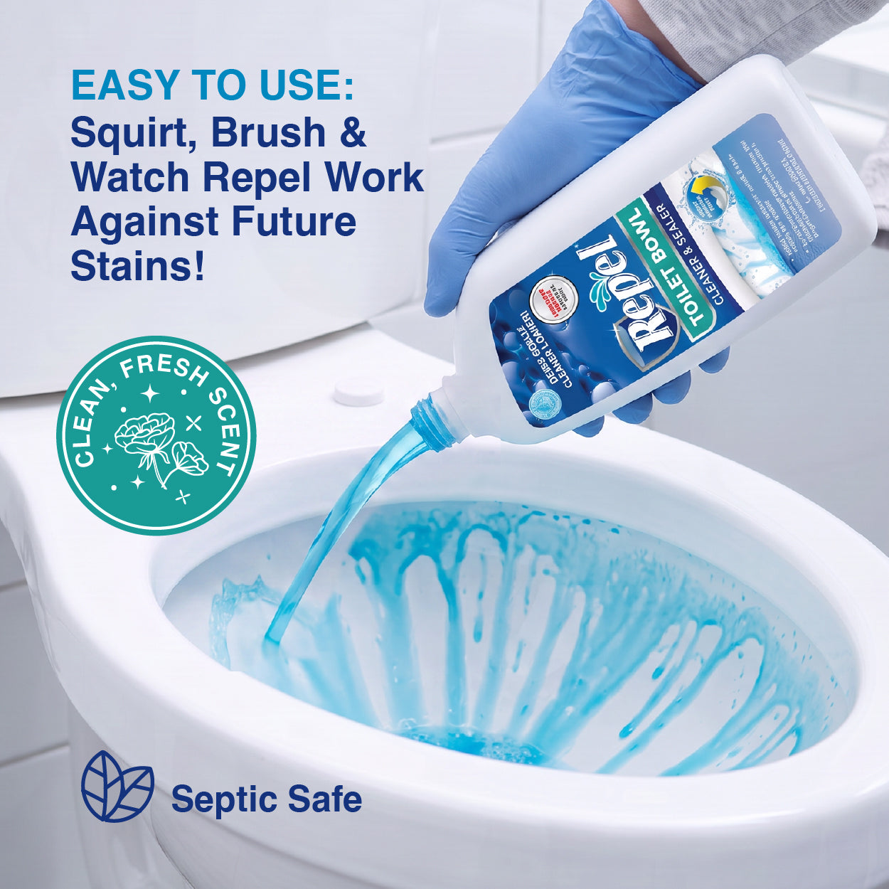 Repel Toilet Bowl Cleaner  & Sealer 24 oz