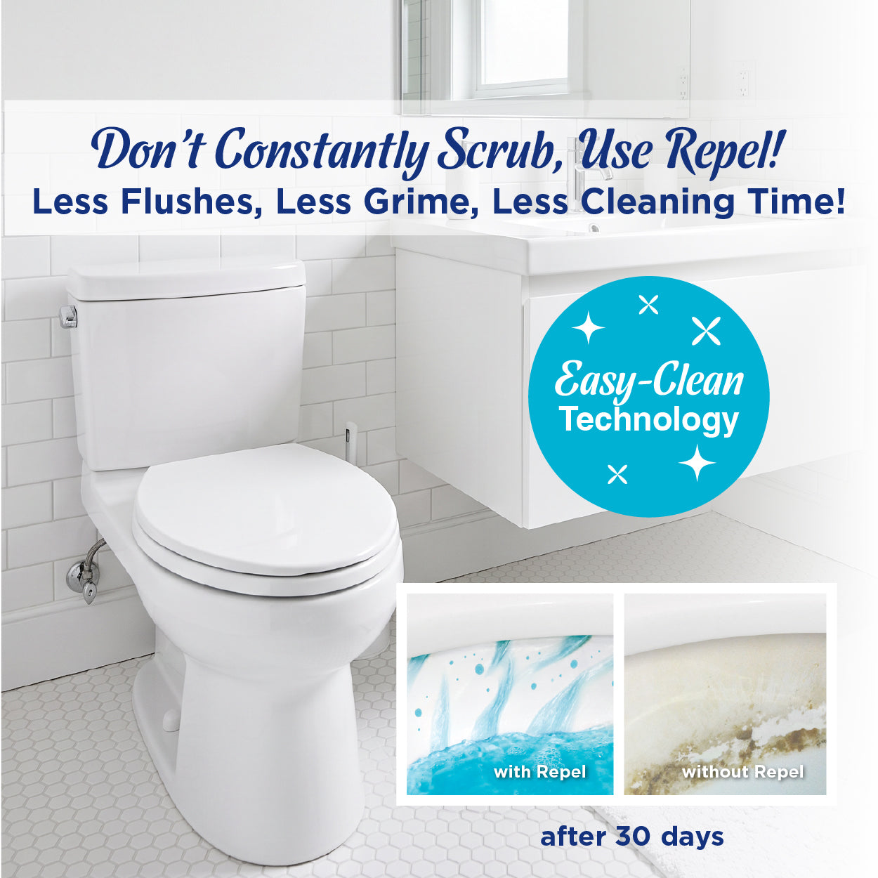 Repel Toilet Bowl Cleaner  & Sealer 24 oz