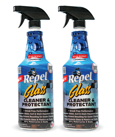 Repel Automotive Glass Cleaner, Protectant & Detailer - (2 bottles)  32 oz