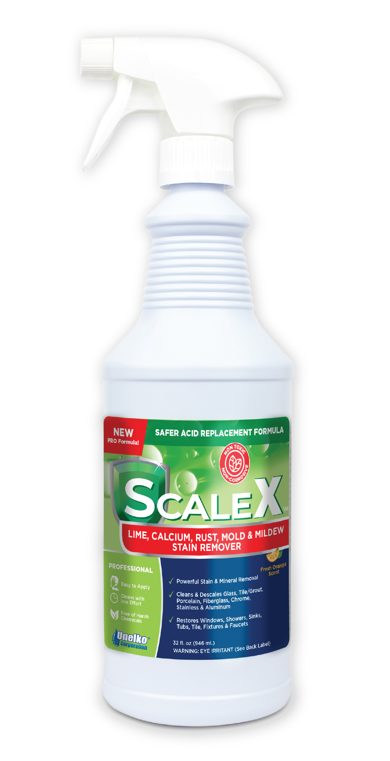 NEW Scale-X Lime, Calcium, Rust & Stain Remover RTU - 32oz