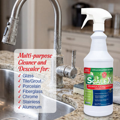 NEW Scale-X Lime, Calcium, Rust & Stain Remover RTU - 32oz