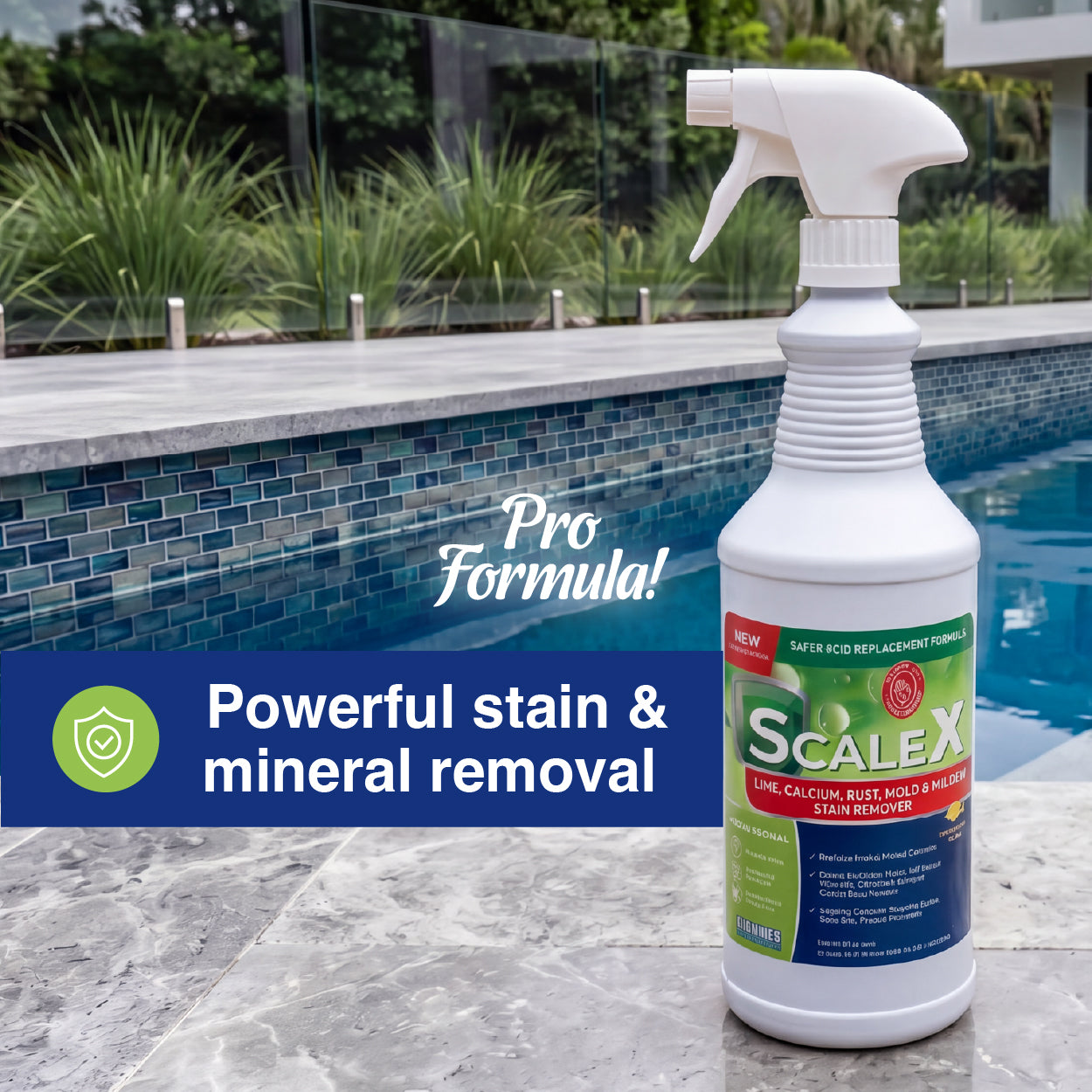 NEW Scale-X Lime, Calcium, Rust, Mold & Mildew Remover - 32oz - 12-PACK (Copy)