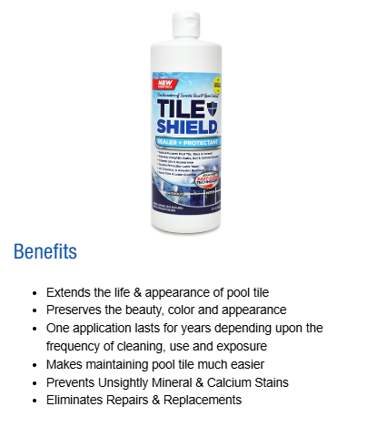 New, Tile Shield Sealer & Protectant-  32 fl oz. Seals, Protects Tile & Perimeter Glass