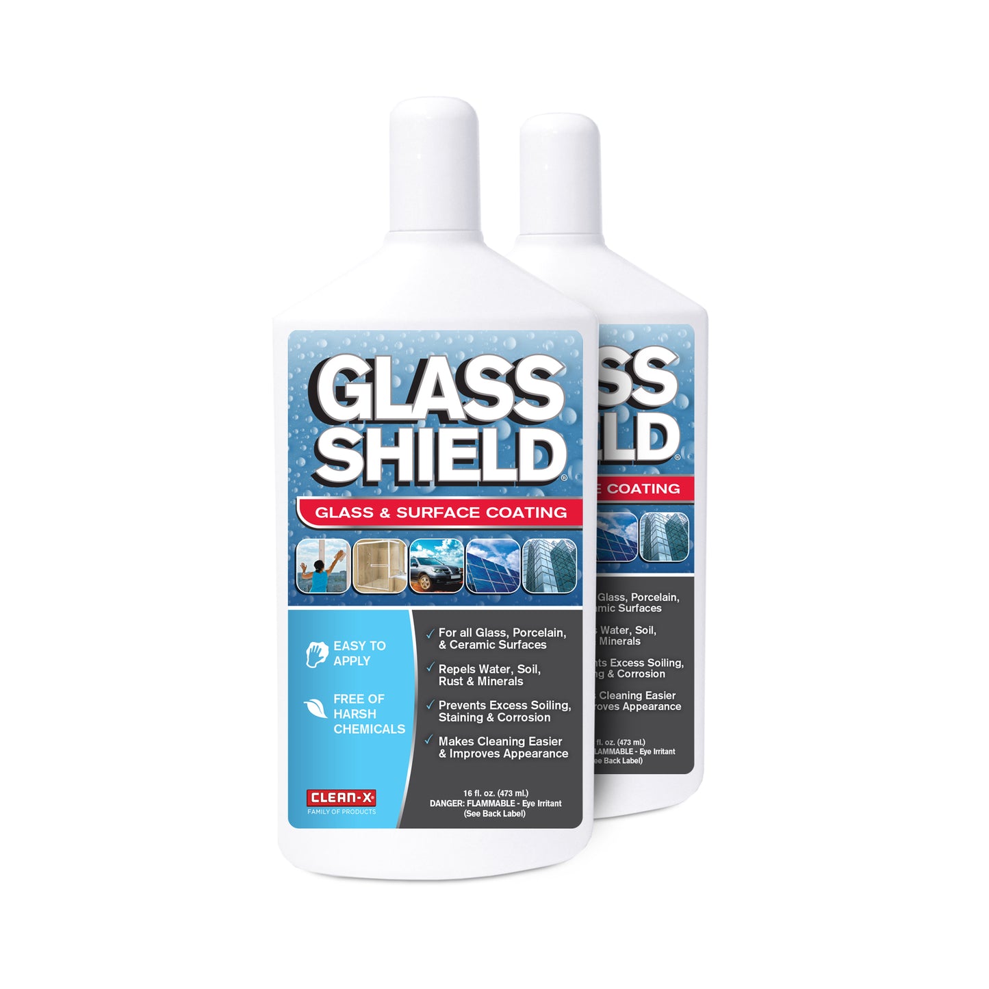 Glass Shield - 16 oz - 2-PACK