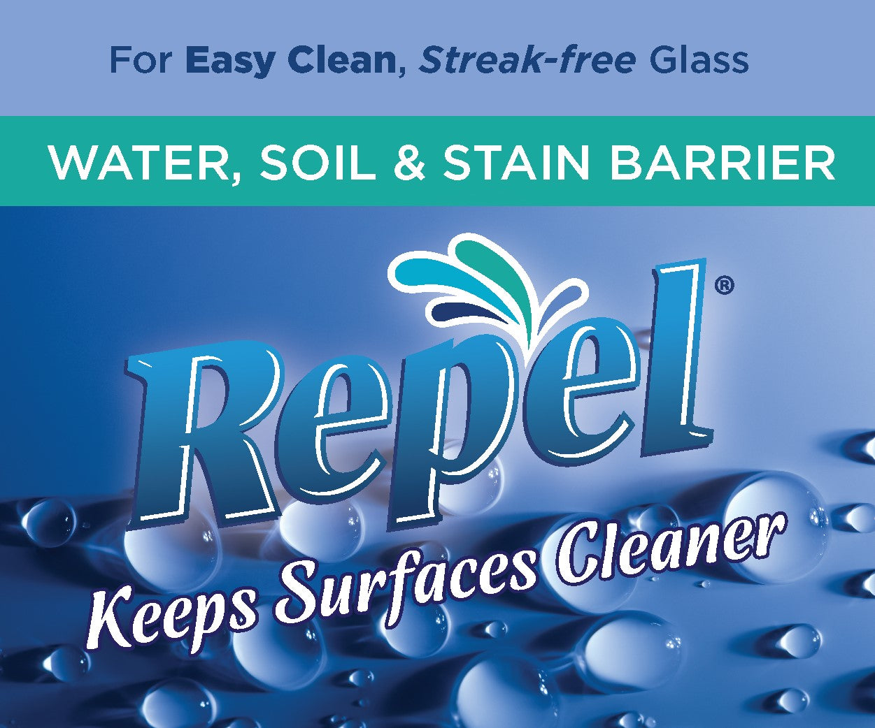 REPEL® Glass & Surface Cleaner w/ Micro emulsion Technology - 32oz - 12-PACK